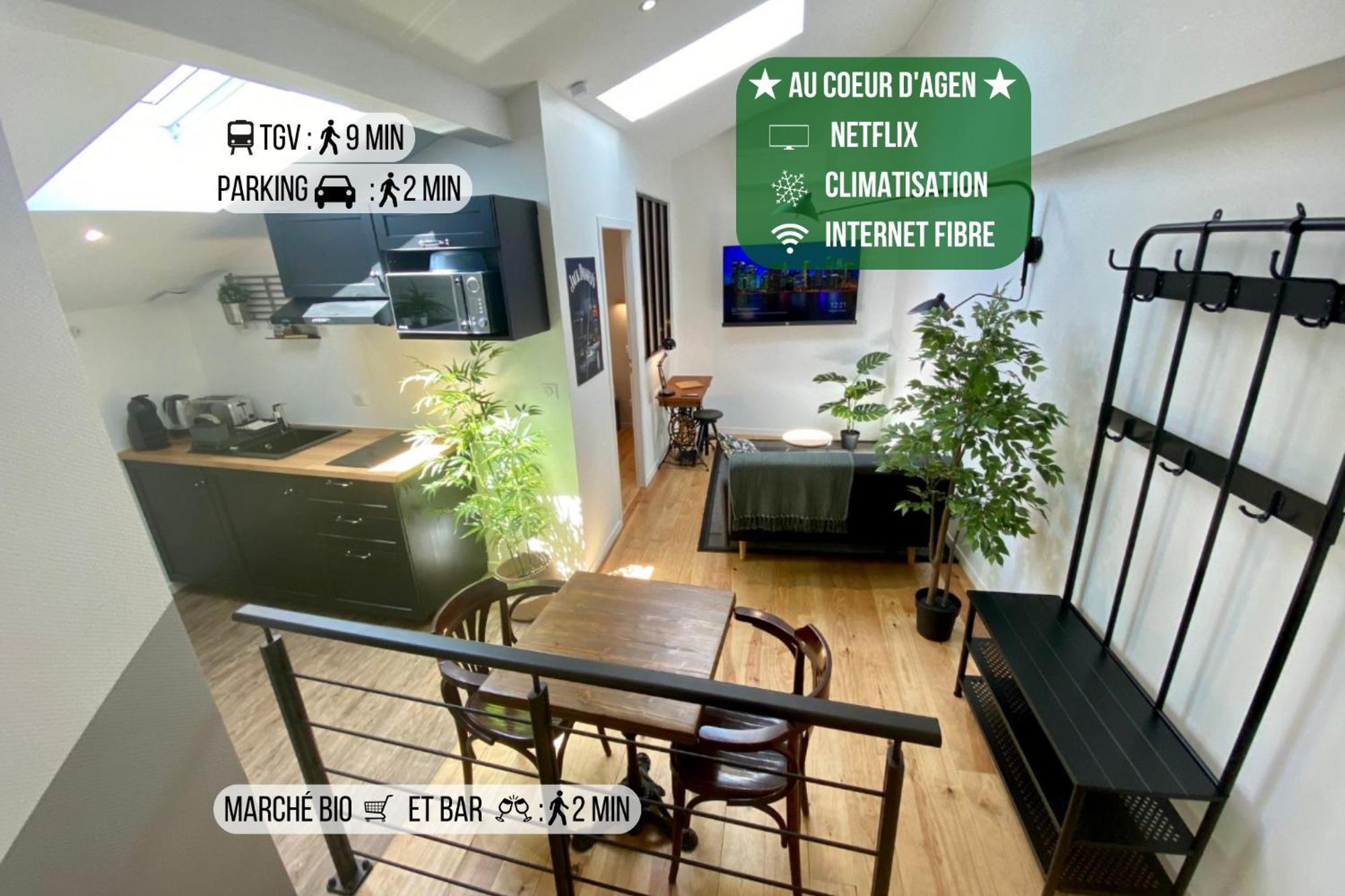 Le Bistrot - Au Coeur D'Agen - Self Checkin - Wifi - Netflix - Smart Tv - Luqs Fr Apartment Exterior photo